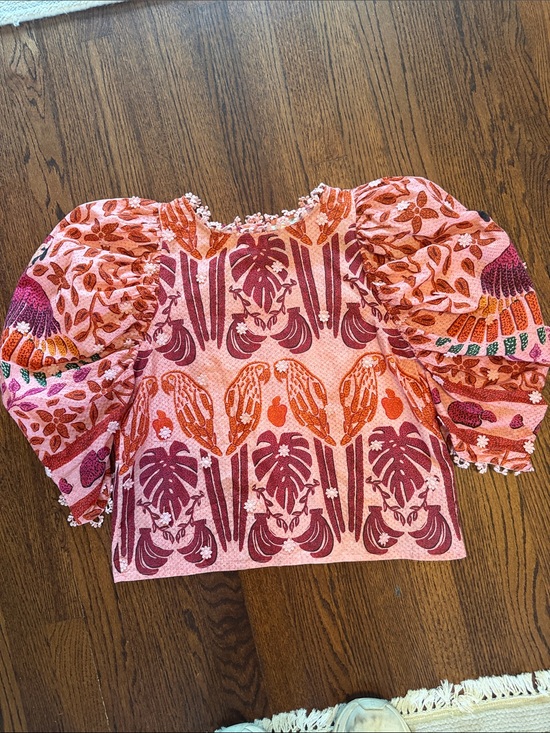 FARM Rio Tops - Farm Rio Puff-Sleeve Top